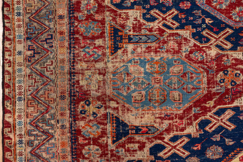 Antique Sumak Area Rug (6' x 9')